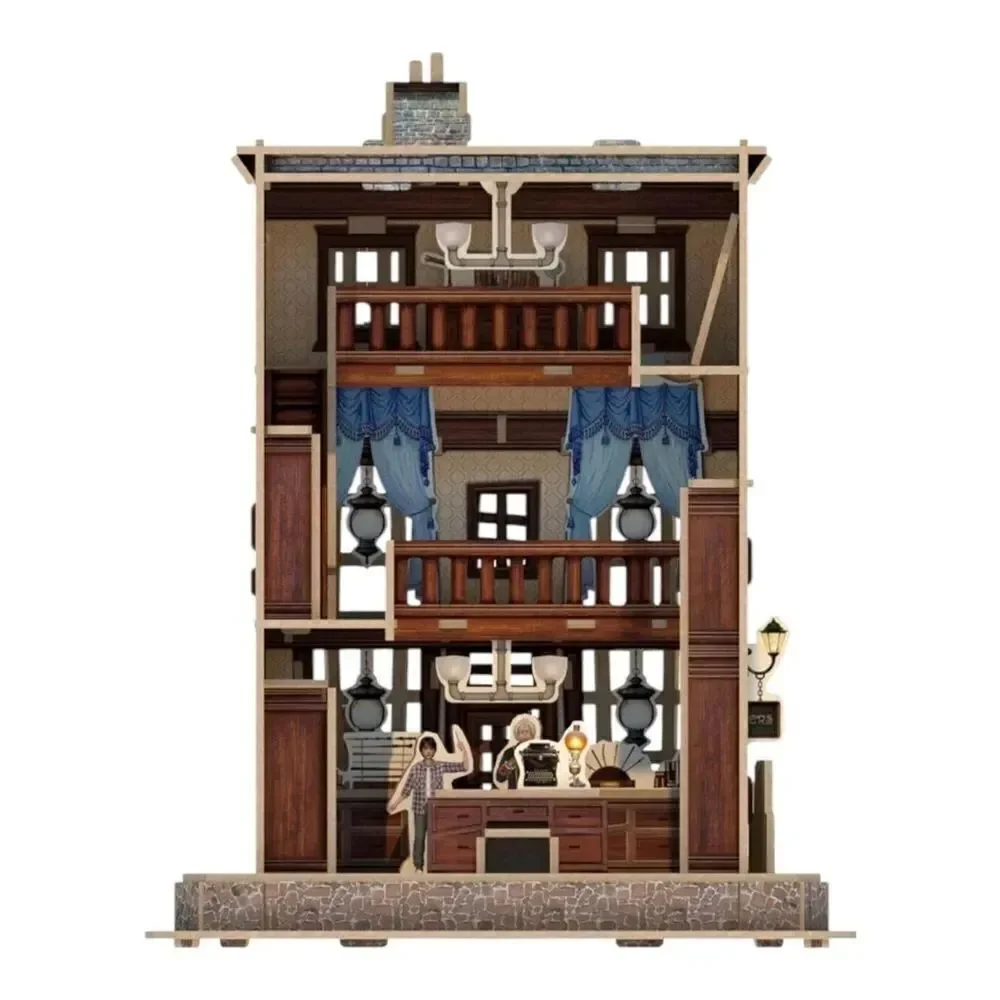3D Puzzle Harry Potter Ollivanders Wand Shop 66 Pc 3D Jigsaw Assembled